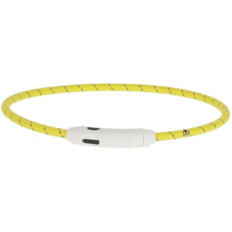 KERBL - Collier LED Jaune - 65 cm x 10 mm- Maxi Safe - Jaune