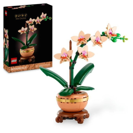 LEGO Botanique 10343 L'orchidée miniature - Fleurs artificielles - Idée cadeau pour femme