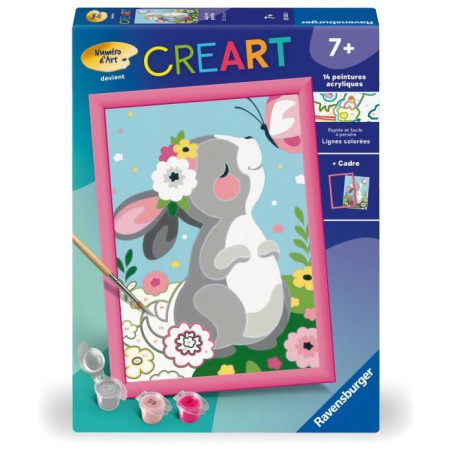 CreArt Kids 18x24cm Amour maternel, Kit de peinture par numéros Numé