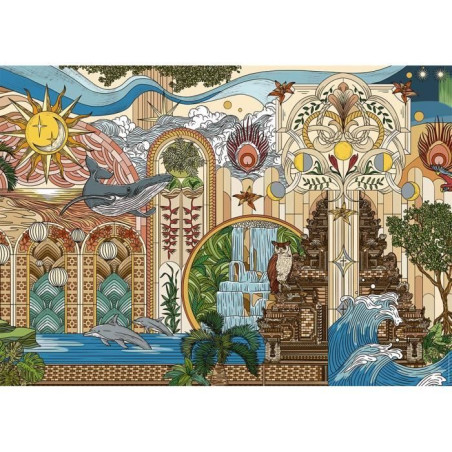 Puzzle 1500 pieces Le jardin des reves, des 14 ans, Puzzle de qualité supérieure, Collection Artiste, 12001612, Nathan