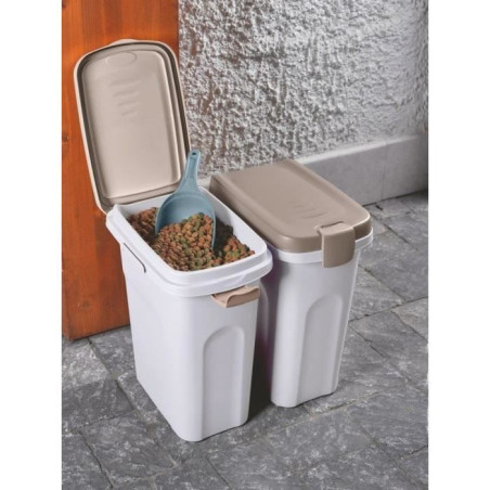 KERBL - Conteneur - Petfood - Brun/blanc - 15l