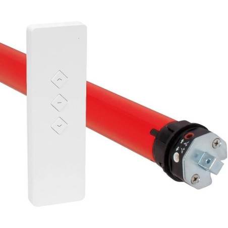 Moteur volet roulant radio + télécommande RM10MMB - SUPERROLLO - SR20915 - Diametre 60 mm - 10 Nm - Poids max tablier 22 kg