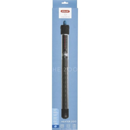 Chauffage pour aquarium - Zolux - 200W - Température réglable jusqu'a 34°C - Noir - Poisson d'eau de mer