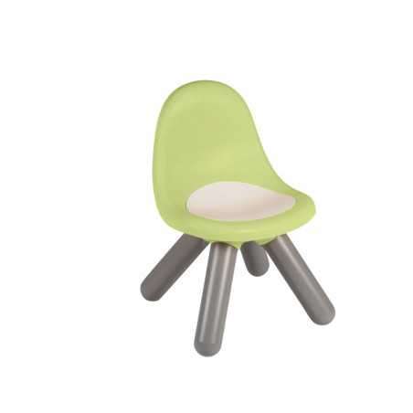 Smoby Life - Chaise enfant vert pomme - Pieds soufflés - Intérieur et Extérieur - Anti-UV