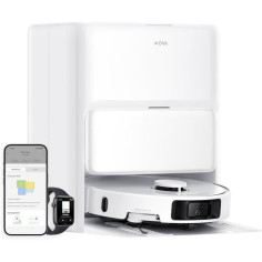 MOVA P50 Ultra - Robot Aspirateur Laveur avec Station - 19 000 Pa - Nettoyage des coins aux bords