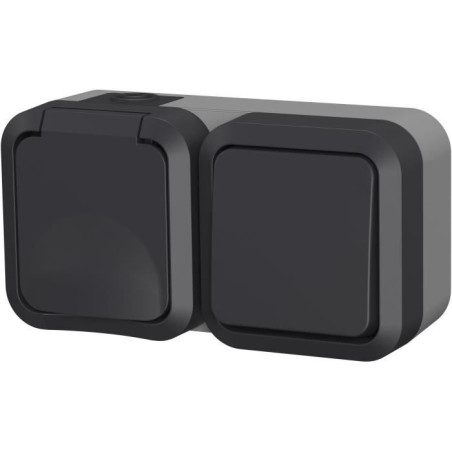 Double prise - QUARX - Aqua Pro - Extérieure, verticale, IP55, 250V, 16A