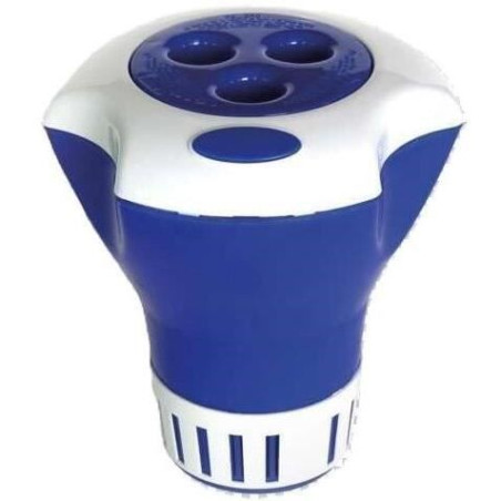 Flotteur doseur mesureur - BSI - Pour galets 20 a 200g - Mesure la température de l'eau - Pour piscines de petite a grande tail