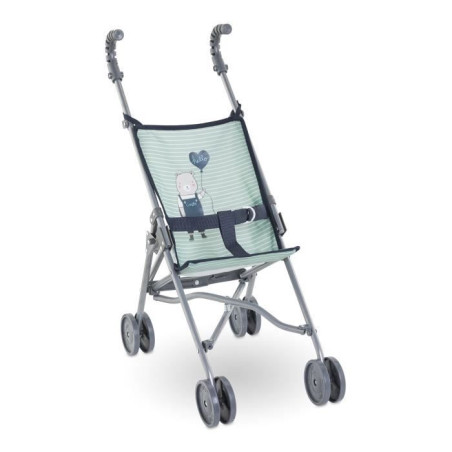 Poussette canne - COROLLE - Sauge - Légere - Pliable - Pour poupons 36/52 cm