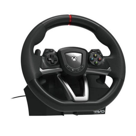 Volant de course - HORI - Overdrive - Pédales incluses - Compatible PC et Xbox - Noir