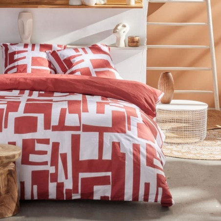 Parure de couette - TODAY - Sunshine 17.32 - 240x260cm - 2 personnes - Imprimée - Coton 57 fils