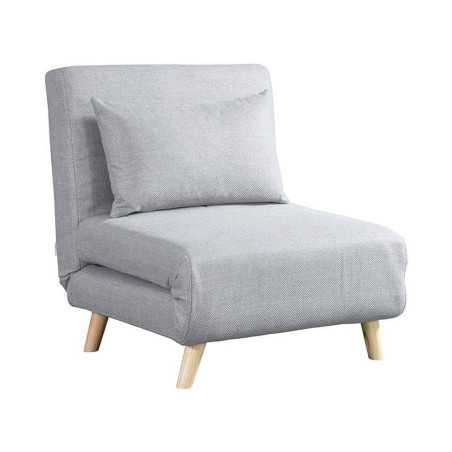 Canapé-lit simple 102x91x82, pieds en bois, cadre en bois + mousse + revêtement en tissu moon light 1cl