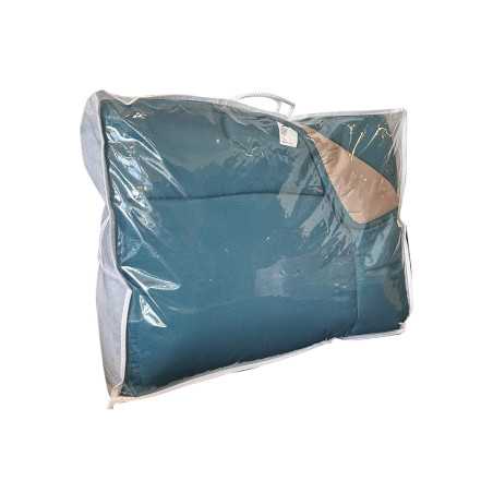 Couette bicolore tissu polyester 74gsm garnissage 300gsm 7 daniel normal polyester 140x200cm bleu & crème 8
