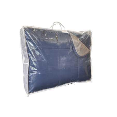 Couette bicolore tissu polyester 74gsm garnissage 300gsm 7 daniel normal polyester 140x200cm bleu & gris 8