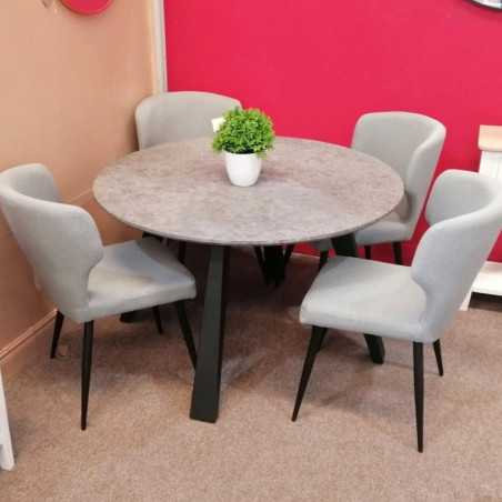 Table à manger seule 120x120x75 blanc