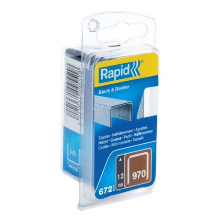 Agrafes Galva - RAPID - 970/12mm - Blister 672