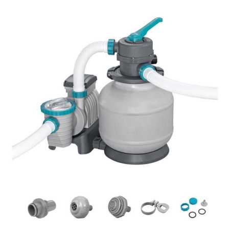 Filtre a sable / pompe de filtration pour piscine jusqu'a 54 m3- Bestway - 8 327 L/h - Avec préfiltre