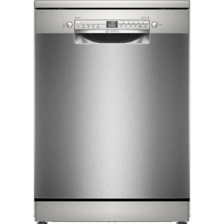 Lave-vaisselle pose libre BOSCH SMS2HVI02E SER2 - 14 couverts - Induction - L60cm - 46 dB - tiroir a couverts - Inox