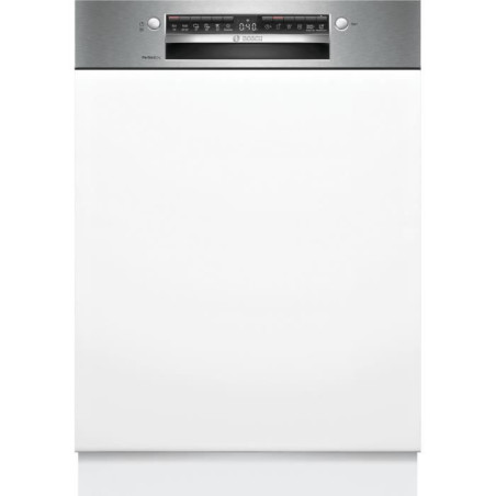 Lave-vaisselle semi-encastrable BOSCH SMI6ZCS10E SER6 - 14 couverts - Induction - L60cm - 40 dB - Classe B - Acier Brossé