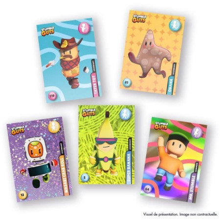 PANINI Stumble Guys Boîte De 36 Pochettes - 216 Stickers Officiels