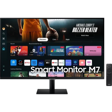 Écran PC - SAMSUNG - SMART MONITOR M7 DM700 - 32 UHD 4K - Dalle VA - 60Hz - HDR10 - USB-C 65W - HDMI - Enceintes - Noir