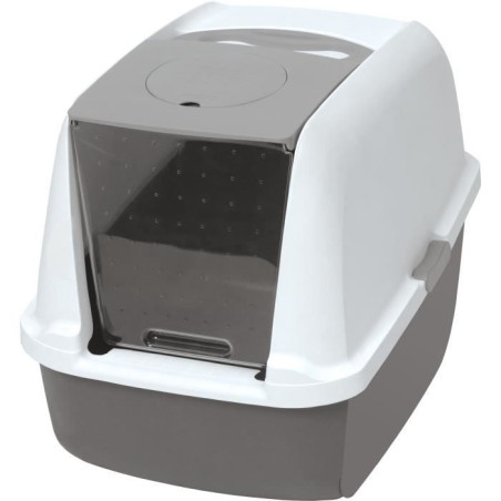 Maison de toilette Bac a litiere pour chat - CATIT - Airsift Regular - Systeme de filtration intégré - L. 57 x l. 39 x H. 46,5