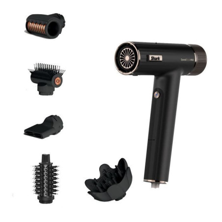 Seche-cheveux -&nbsp;Shark&nbsp;- HD752EU - SpeedStyle Pro 5-en-1 - Diffuseur Defrizz Fast&nbsp;- 1750 W