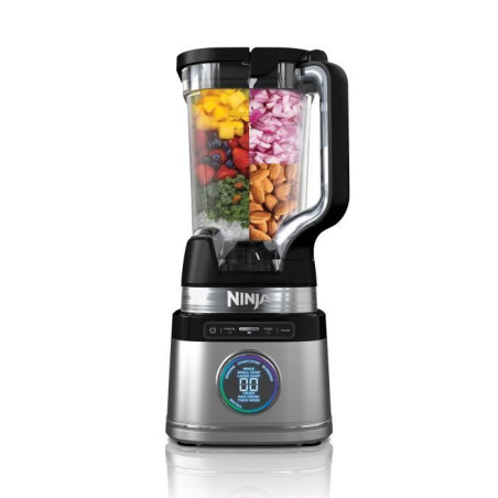 Blender professionnel NINJA Detect Power TB201EU - Pichet 2 Litres - 1200W - Noir et argent - 15 modes - TB201EU