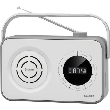 Récepteur radio portable PLL FM avec BT, USB, Micro SD et AUX - Sencor - SRD 3200 W
