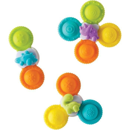 Coffret de 3 spinners - INFANTINO - 305289 - Silicone