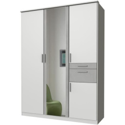 Armoire Décor Blanc & Gris...