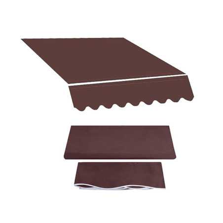 Auvent manual aluminium Roller : f68x1mm steel torsion bar: 35x35x1 taupe