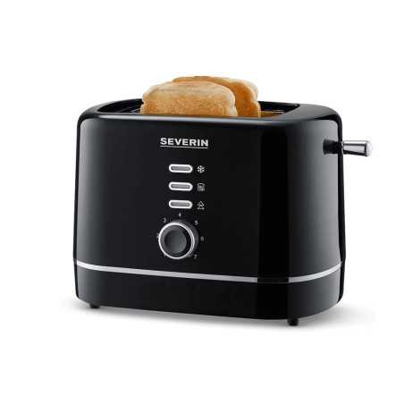 Grille-pain automatique 850 w bouton pain congelé avec veilleuse fonction de réchauffage - noir