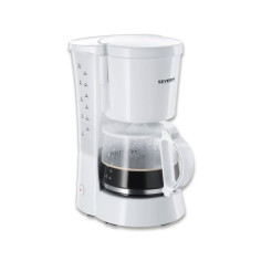Cafetière 800 w jusqu'à 10 tasses porte-filtre pivotant 1 x 4-blanc