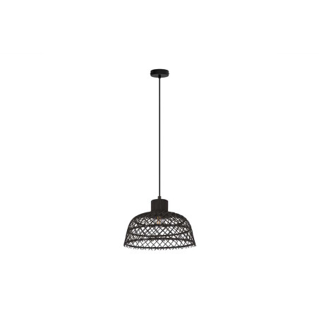 AUSNBY Suspension acier bois/noir E27 40W max h1100 d370