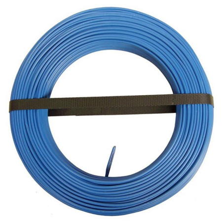 Câble isolé rigide 2.5mm² bleu (rouleau de 100 M)