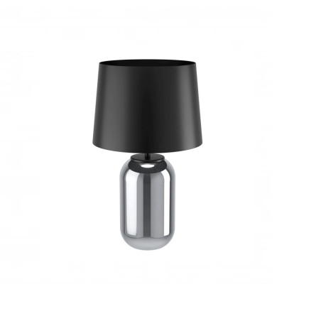 Cuite lampe de table noir transp /acier E2740w h605