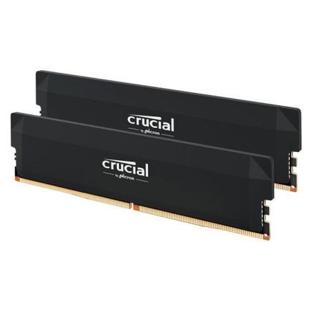 CRUCIAL Mémoire RAM DDR5 Pro - overclocking Gaming Edition - 32GB Kit (16GBx2) - 6400 MT/s - CL38 - Noir - CP2K16G64C38U5B