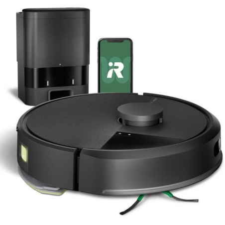 iRobot Roomba 105 Combo+Autoempty Dock - Robot Aspirateur Laveur 2en1 - Aspiration de 7KPa - Navigation LiDAR