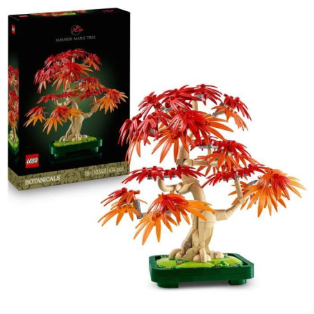 LEGO Botanicals 10348 Bonsai d'Érable Rouge du Japon - Kit de Construction pour Adulte