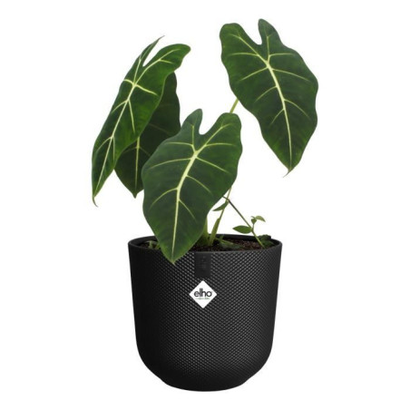 Pot de fleur - Elho - Jazz Rond - Noir - Ø 26 x H 24 cm - Intérieur - 100% recyclé
