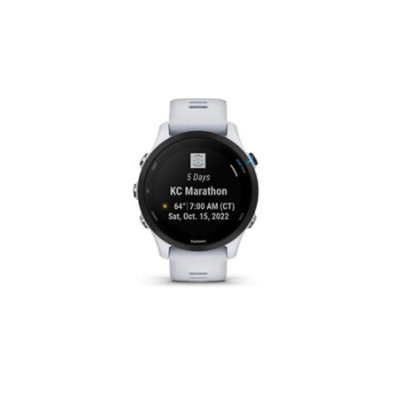 Montre connectée Garmin Forerunner 255 Music, Blanc, 46mm/41mm, Multisport