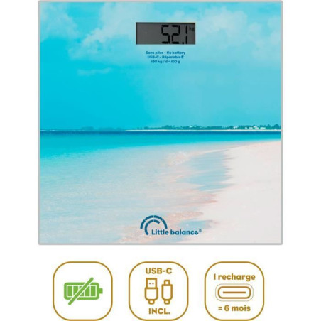 Pese-personne - LITTLE BALANCE - USB-C - Caraibes