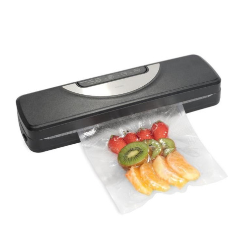 Machine de mise sous vide - LIVOO - DOM504 - 110W - 2 fonctions - 3 modes selon l'aliment - Rouleau de film inclus - Cutter int