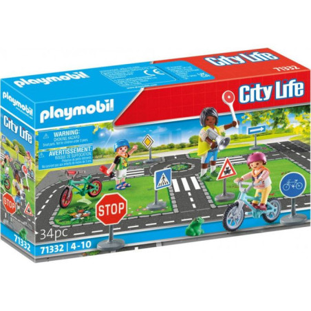 PLAYMOBIL 71332 Classe sécurité routiere, City Life, 34 pieces, Des 4 ans