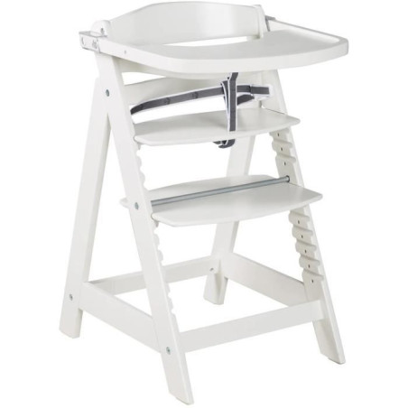 Chaise haute évolutive - ROBA - SIT UP CLICK & FUN - Plateau repas amovible - Hauteur réglable - Jusqu'a 70 Kg - Bois Laqué B