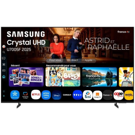 Samsung TU75U7005F - TV LED 75 (190 cm) - 4K UHD 3840x2160 - HDR10+ - Smart TV - Gaming Hub - 3xHDMI - WiFi