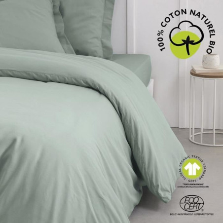 Parure de lit - TODAY - 240 x 260 cm - Coton - Organic - Certifié GOTS et oeko-Tex