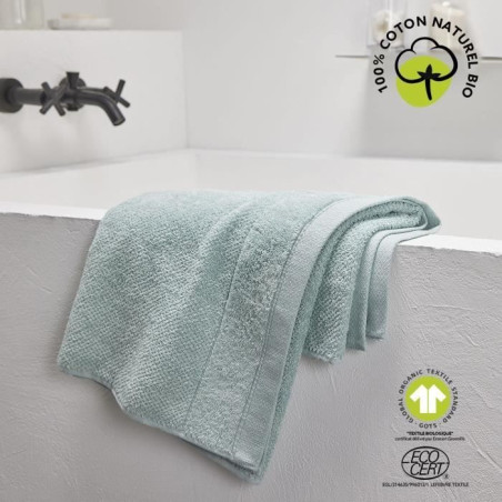 Serviette de bain - TODAY - 50 x 90 cm - Coton - Organic Celadon