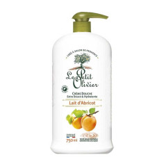 Crème douche extra douce lait d'abricot 750ml