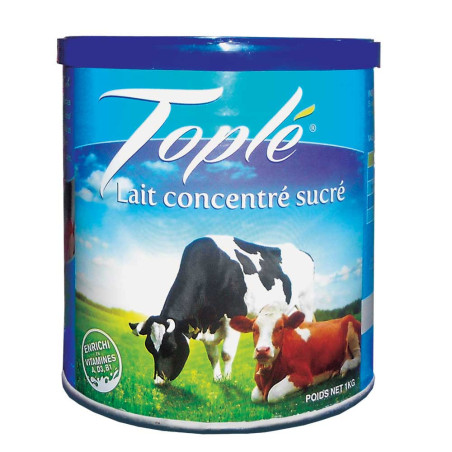 Lait concentré sucré Toplé 1kg